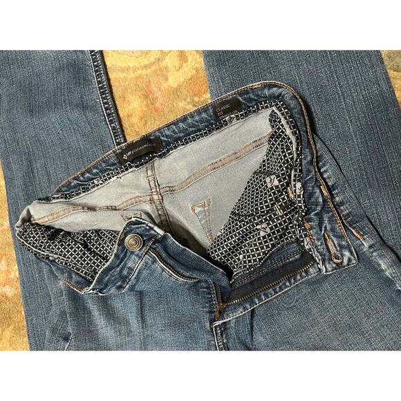 Lee Platinum Label Classic Fit Straight Leg Women SZ 6 x 30 Dark Blue Denim Jean - Picture 12 of 12